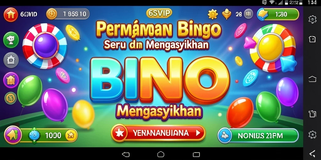 Tampilan gameplay 6SVIP yang menarik dengan suasana Bingo yang ceria.