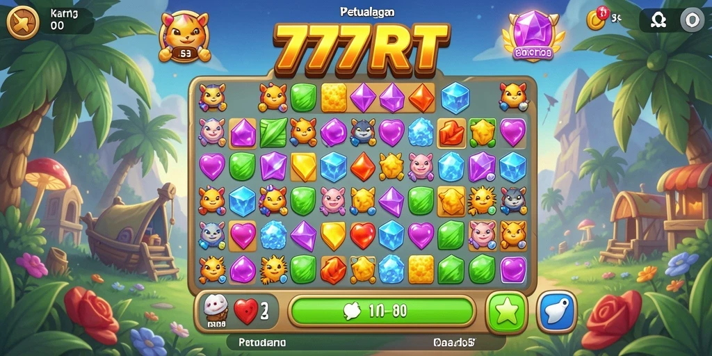 Gameplay 777RT yang menarik dan penuh warna.