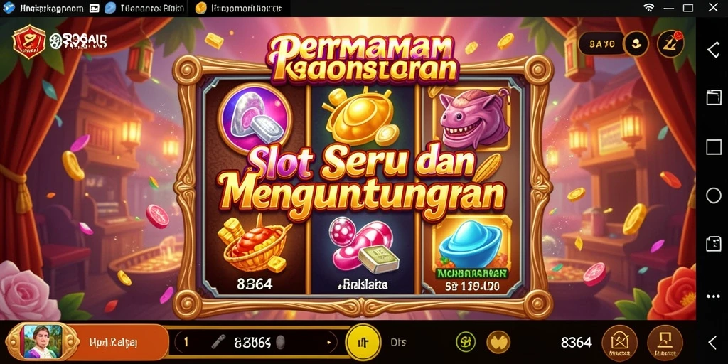 Screenshot gameplay <strong>8364</strong> yang menampilkan fitur slot menarik.