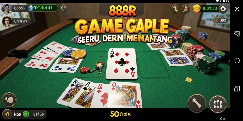 Tampilan gameplay Gaple yang menarik dan penuh tantangan.