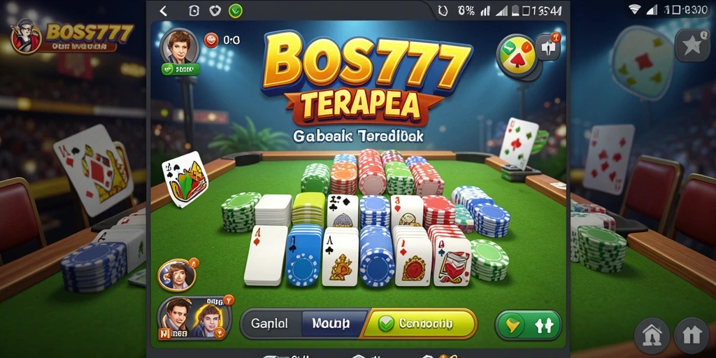 Tampilan gameplay Gaple yang seru dan menarik di BOS777.