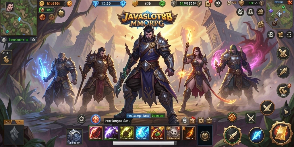 Tampilan gameplay JAVASLOT88 yang penuh aksi dan interaksi antar pemain.