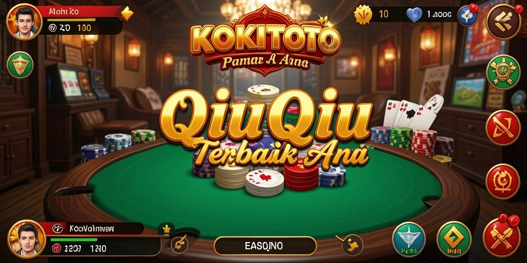 Tampilan gameplay QiuQiu yang seru di KOKITOTO.