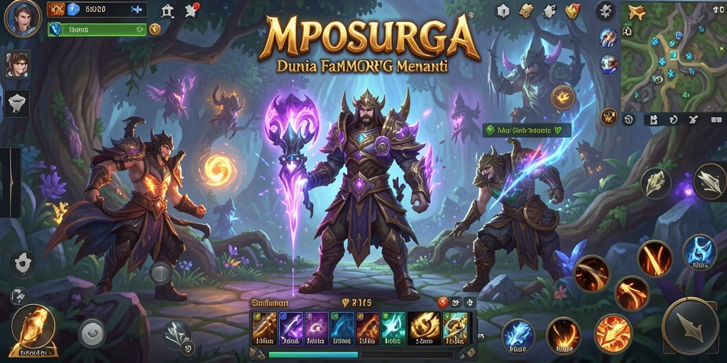 Gameplay seru dalam MPOSURGA, dunia fantasi yang luas dan penuh petualangan.
