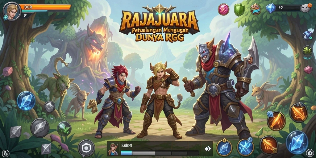 Tampilan gameplay RAJAJUARA yang seru dan mendetail.