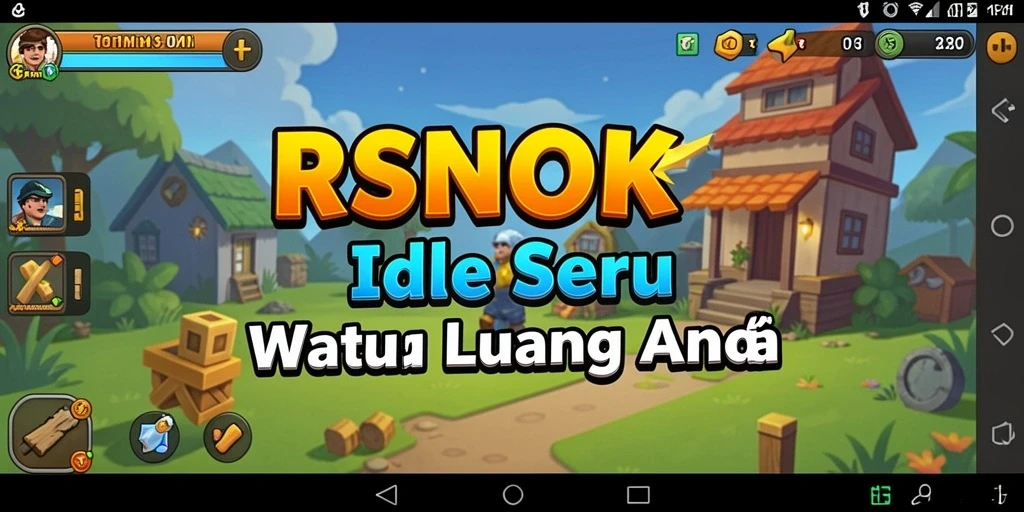 Tangkapan layar gameplay <strong>RSNOK</strong> menunjukkan pengalaman Idle yang menyenangkan.