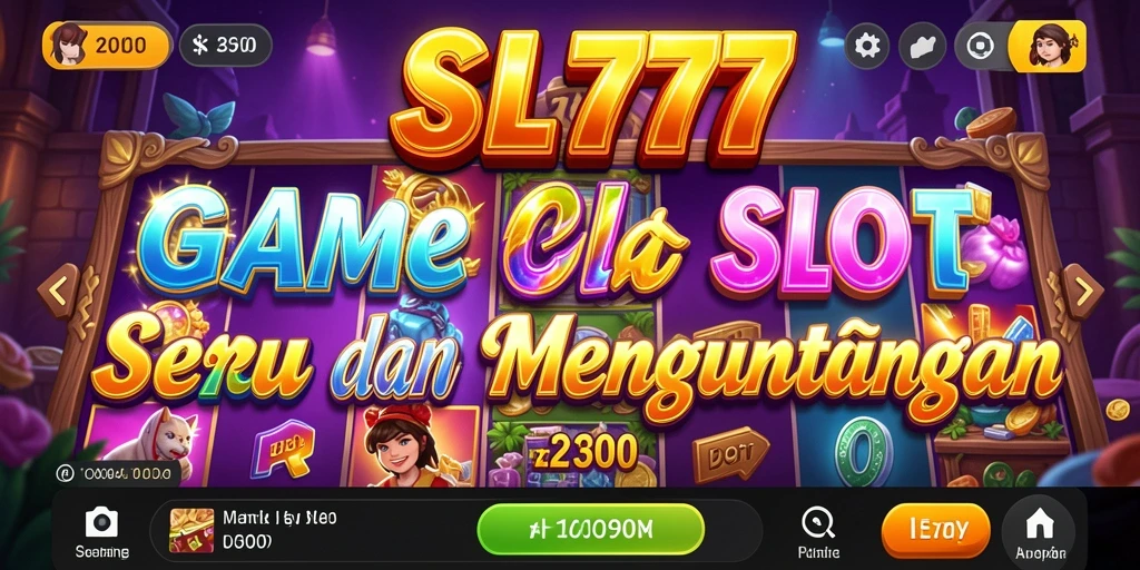 Tampilan menarik dari gameplay slot SL777 yang penuh warna.
