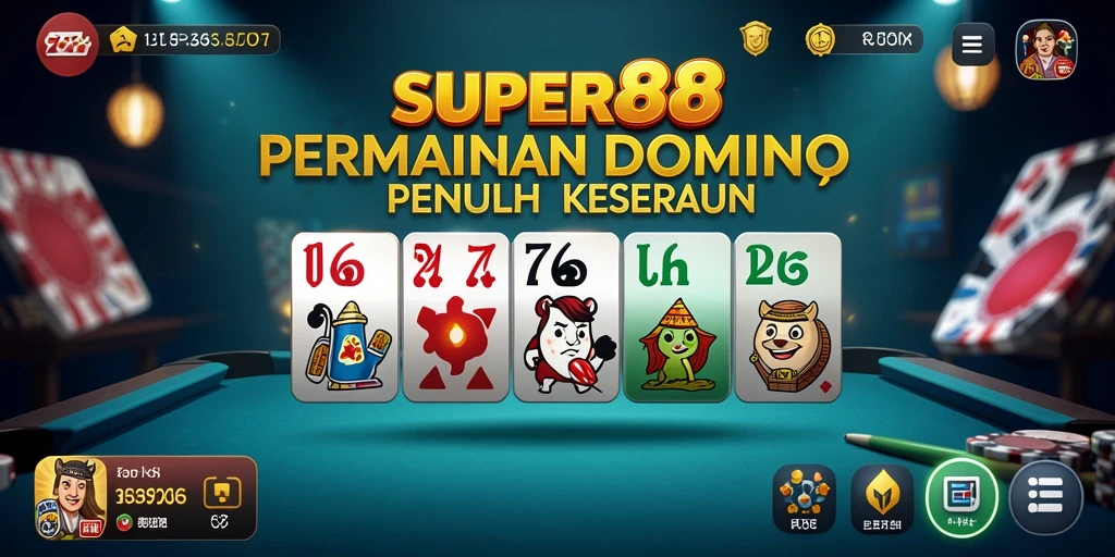 Screenshot gameplay SUPER88 menampilkan aksi seru permainan Domino.