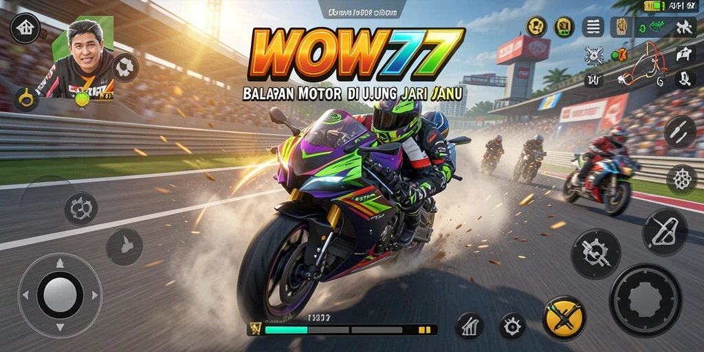 Gameplay seru di balapan motor WOW77 yang penuh tantangan.